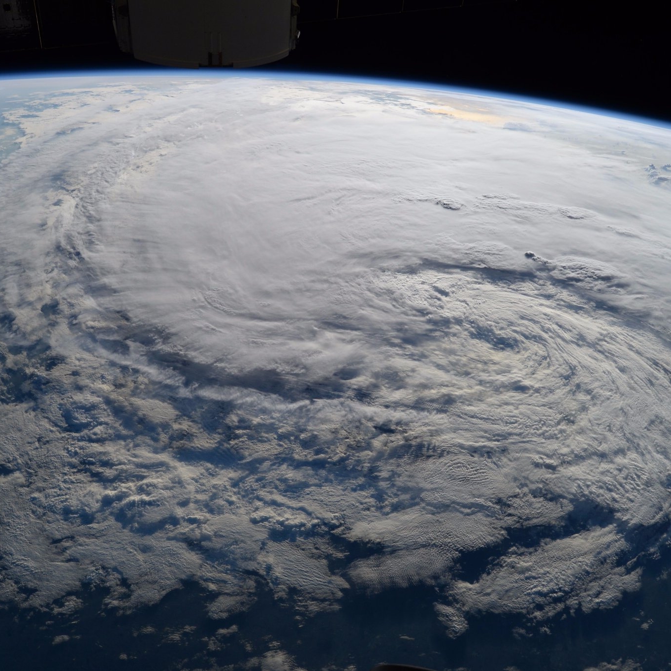 View of hurricane harvey from the international space station