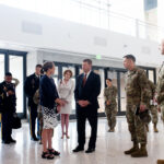 Texas Engineering Dean Sharon Wood meets Under Secretary of the Army