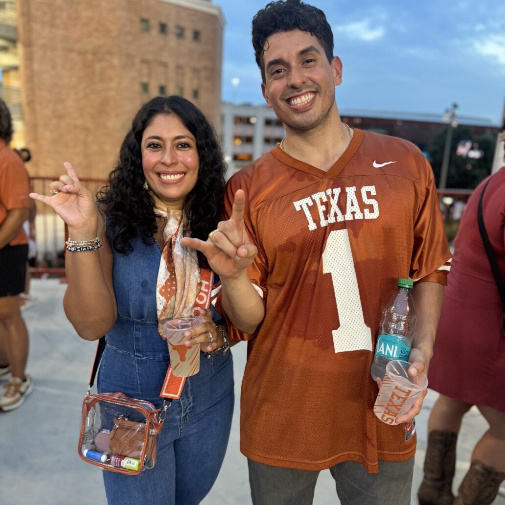 Gonzalez family at tailgate