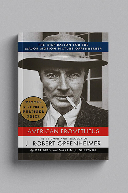 American Prometheus book on a table