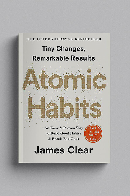 Atomic Habits book on table