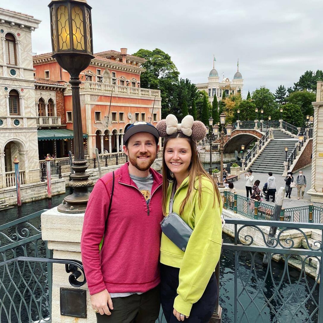 Texas Engineers Elissa Barone and Ryan Perkins at Disneyland