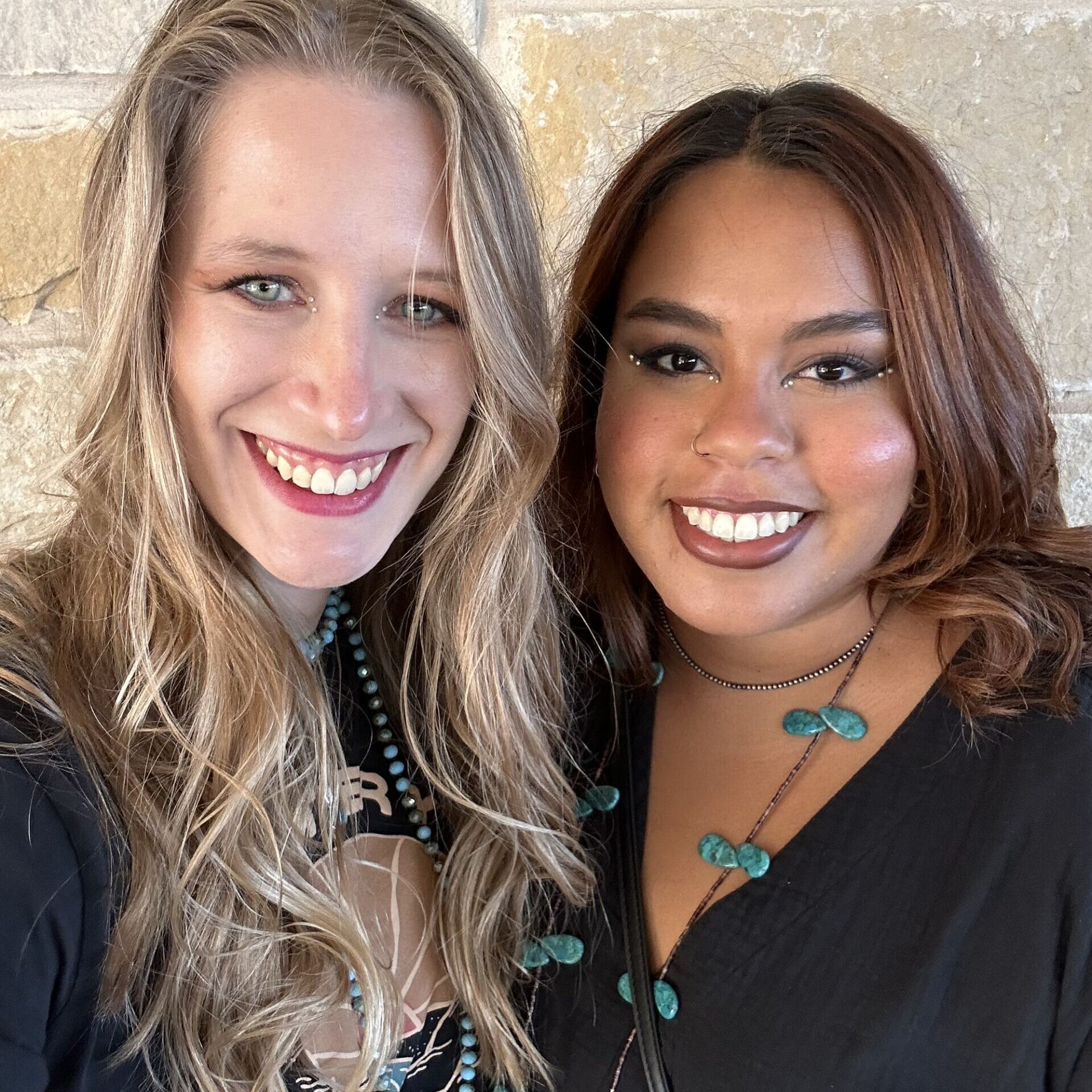 Texas Engineers Emily Petrosky and Kristian Hamilton smiling