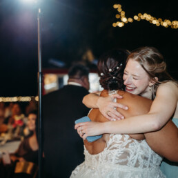 Emily and Kristian at wedding