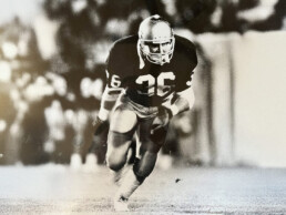 Texas Engineer Rick Neptune playing football