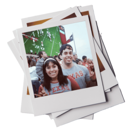 Polaroid of Texas Engineers Anali and Julian Gonzalez