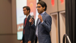 Paradigm Robotics team presenting for Tech Crunch in 2023.