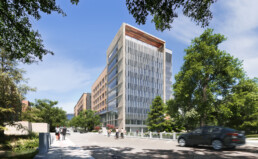 Autry C. Stephens Engineering Discovery Building 24th street view