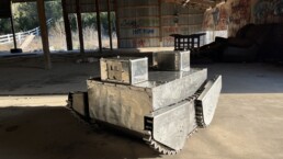 Latest prototype of Firebot in outdoor building