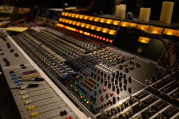 Close up of sound board