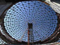 Sphere Dome Roof interior progress.