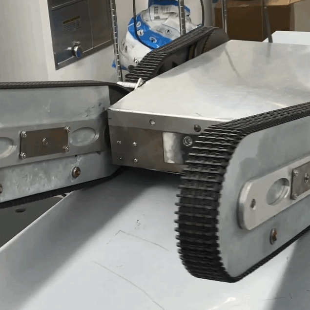 Firebot robot sitting on lab table