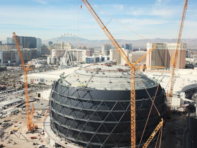 Sphere Arial Construction process.