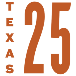 Texas 25 Class year logo