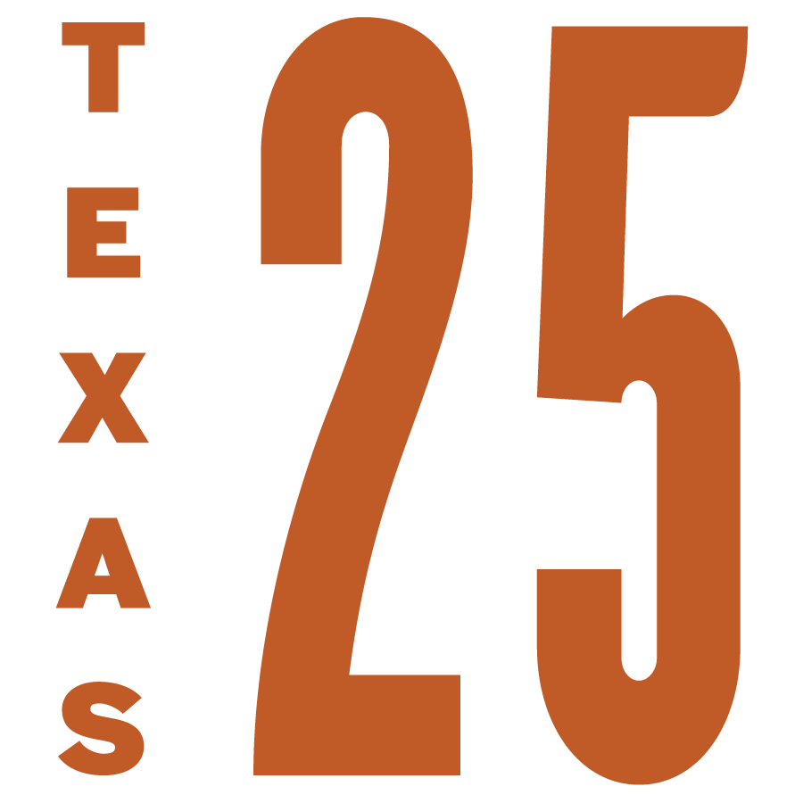 Texas 25 Class year logo