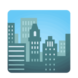 Emoji of cityscape