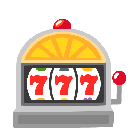 Illustration of slot machine landed on three sevens