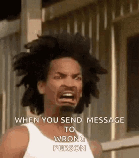 GIF of meme with man screaming with text